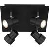 Plafoniera LED GU10 Rock 460 lm bianco caldo Ø 26,5 cm