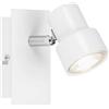 Applique da parete LED GU10 Rock bianco 5W 460 lumen 1 spot