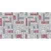 Tappeto stampa digitale coffee grigio