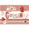 Tovaglietta americana con fantasia Red Cuisine 30x45 cm