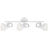 - Applique orientabile in metallo Soft bianco E14 3 spot