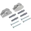 Clip di fissaggio in nichel 2x4x1,7 cm 2 pz