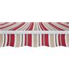 Tenda da sole a caduta con braccetti 250x250 cm beige/bordeaux