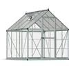 Serra da giardino Palram Canopia Hybrid 1,9x1,9 argento pareti laterali chiare
