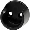 Supporto tubo appendiabiti Ø 2,5 cm nero 2 pz