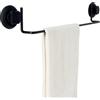 - Porta asciugamani Bestlock in metallo nero 60 cm