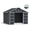 Casetta da giardino Palram in PVC Canopia Yukon sp. 10 mm grigio 13,1 m²