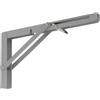 Reggimensola ribaltabile grigio nichel 300 x 150 x 20 mm