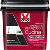 V33 Smalto multimateriale cucina Rinnovarefection Nero Quarzo Metallizzato 0,75 lt