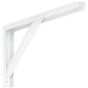 Reggimensola in acciaio con profilo a "U" bianca 300 x 180 x 30 mm