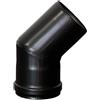 Curva a 45° per stufa a pellet Ø 80 mm x SP 1,2 mm con guarnizione