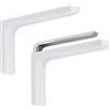 Coppia reggimensole in acciaio con cover bianca e tasselli mm 240x140x35