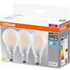 OSRAM General Lighting Lampadina LED E27 a goccia fil. Osram 1055 lm bianco neutro 3 pz
