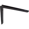 Staffa per mensola in alluminio Bea 30x20 cm nera