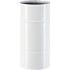Tubo smaltato lineare porcellanato bianco L 25 cm Ø 10 cm