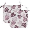 Cuscini per sedia Foglia rosa 2pz 40x40 cm