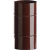 - Tubo smaltato lineare porcellanato marrone L 25 cm Ø 10 cm