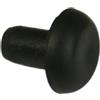 - Paracolpi testa bombata Ø 18 mm e gambo Ø 8 mm nero confezione da 8