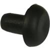 Paracolpi testa bombata Ø 24 mm e gambo Ø 11 mm nero confezione da 8