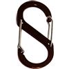 Moschettone lega di alluminio forma S nero 8,8x4 cm