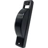 Placca tapparella semincasso in acciaio inox 8 m nera