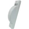 Placca tapparella semincasso in acciaio inox 8 m bianca