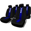 Coprisedili auto ContiClassic set completo 5 teste nero e blu
