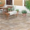 Piastrella da esterno in gres porcellanato Polignano beige 25x50 cm 1,25 m²