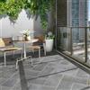 Piastrella da esterno in gres porcellanato Luserna grigio 20,5x45 cm 1,02 m²
