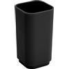 Portaspazzolini Seventy in resina nero matt