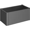 Biohort Fioriera esterno Biohort Belvedere Mini grigio scuro metallizzato 45x102x53 cm