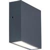 LUTEC Applique LED da esterno Gemini 750 lm 4000 K grigio