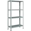 Scaffale in metallo zincato Crosser 4 ripiani 75x30x142 cm 40 kg/ripiano