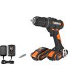 Worx Trapano avvitatore a batteria Worx WX370.1 20 V 2 Ah