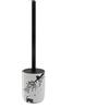 Portascopino bagno Cats H 39 cm bianco-nero