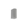 Applique LED da parete AXO bidirezionale grigia GU10 68x92 mm