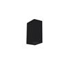 Applique LED da parete AXO quadrata bidirezionale nera GU10 68x92 mm