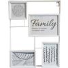 - Portafoto da 4 posti in metallo Multifoto 30x40x3,5 cm bianco