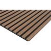 Pannello fonoassorbente decorativo noce 240x57,25 cm Sp. 19 mm