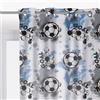 Tenda arredo Football L 140 x H 290 cm nero e blu
