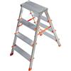 Facal Sgabello in alluminio Doppia scala Filo 4 gradini p/max 150 kg
