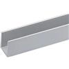 Arcansas Profilo a U anodizzato 1 m 15x10 mm alluminio naturale opaco