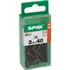 Spax Vite Spax testa multipla svasata t-star plus t20 zincatura nera s 20 pz