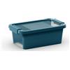 Contenitore in plastica Bi-Box con coperchio XS 10x26,5x16 cm avalon teal
