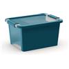 Contenitore in plastica Bi-Box con coperchio S 19x36,5x26 cm avalon teal