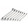 Set di 8 chiavi poligonali in crv misure da 6x7 a 20x22 mm