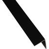 Arcansas Profilo angolare a L 2,6 m 20x11 mm in pvc nero opaco