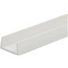 Profilo U 2,6 m 10x10 mm in pvc bianco opaco