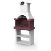 Linea VZ Barbecue a carbonella Rimini New H 200 x L 80 x P 53 cm