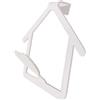 Appendiabiti da porta 1 posto casa con cuore bianco opaco